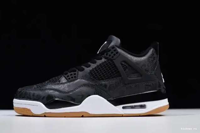 Kickmax CI1184-001 Jordan Laser Black Retro 4 Air 0505